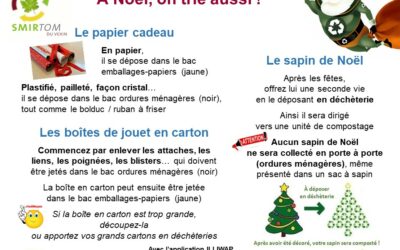 SMIRTOM du Vexin : Communication sur les déchets de Noël