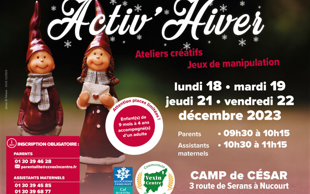 Activ’Hiver, du 18 au 22 décembre à Nucourt