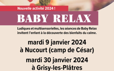 Activité Baby Relax, le 9 janvier à Nucourt