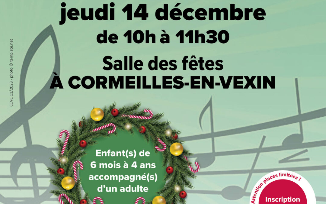 Éveil musical festif, le 14 décembre à Cormeilles-en-Vexin